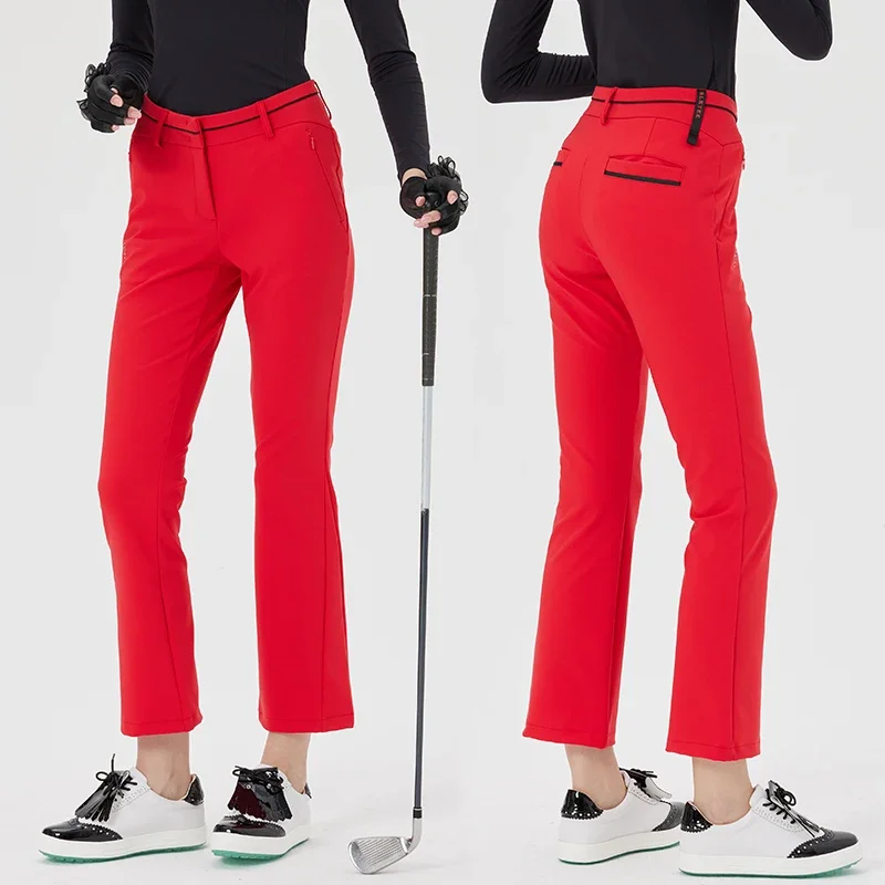 Новые Брюки для гольфа BG женские узкие спортивные Прямые длинные брюки