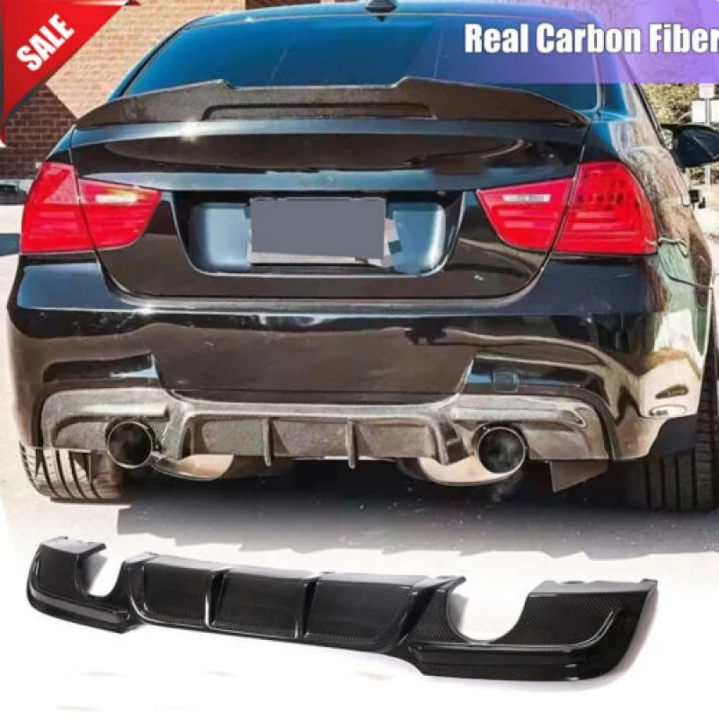 

Carbon Fiber Rear Bumper Diffuser Lip For BMW 3 Series E90 325i M-Sport 2009-12