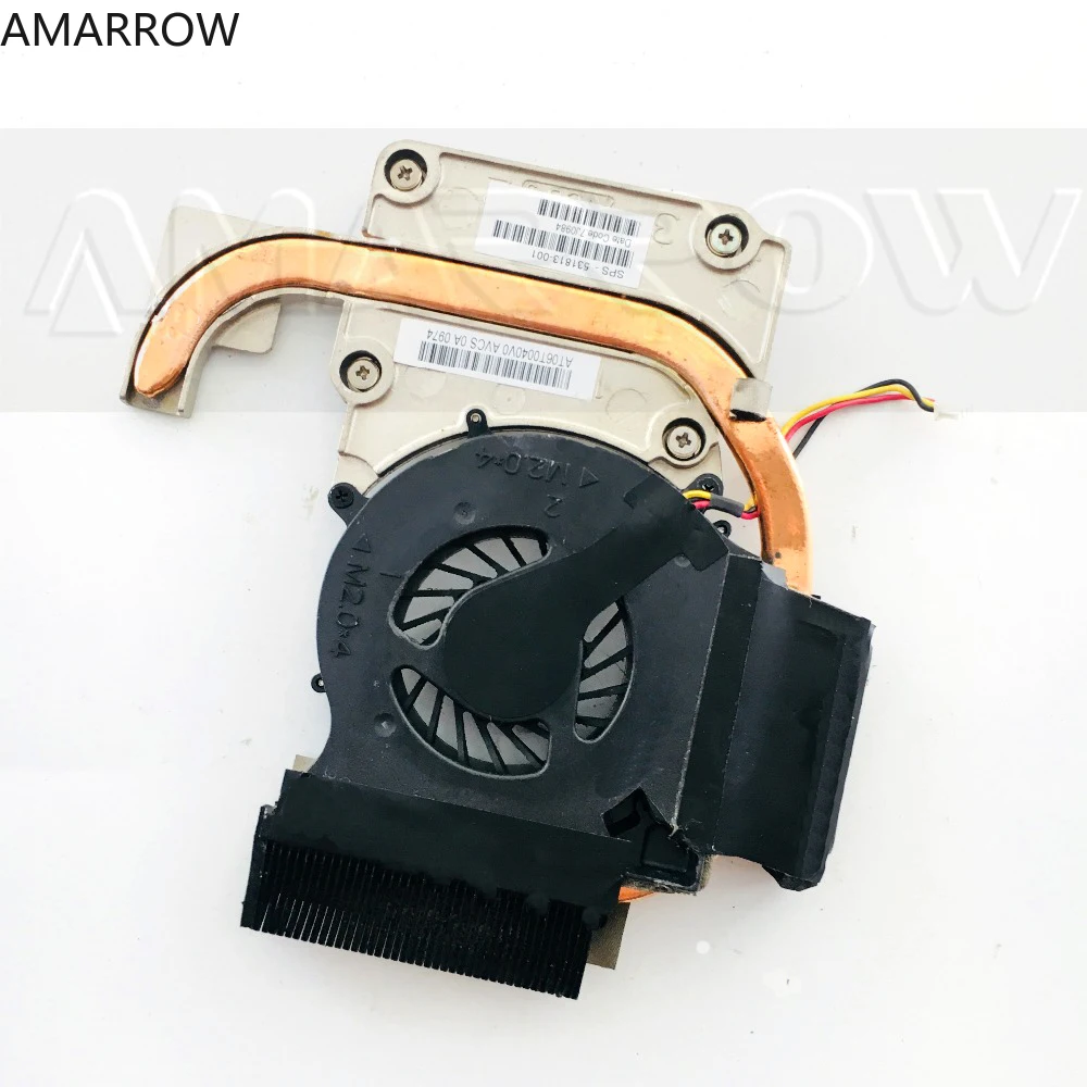 Original Laptop Heatsink Cooling Fan Cpu Cooler For HP CQ35 DV3 DV3-2000 CPU Heatsink 531813-001