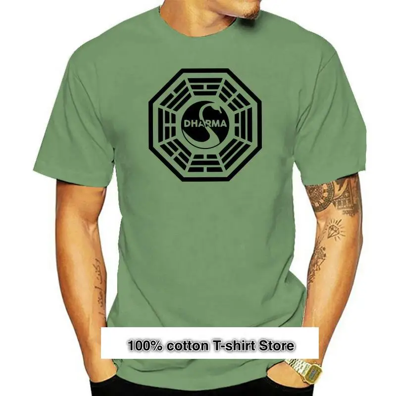 

Camiseta с логоспо desgastado для мужчин, camisa de Dharma Инициативная