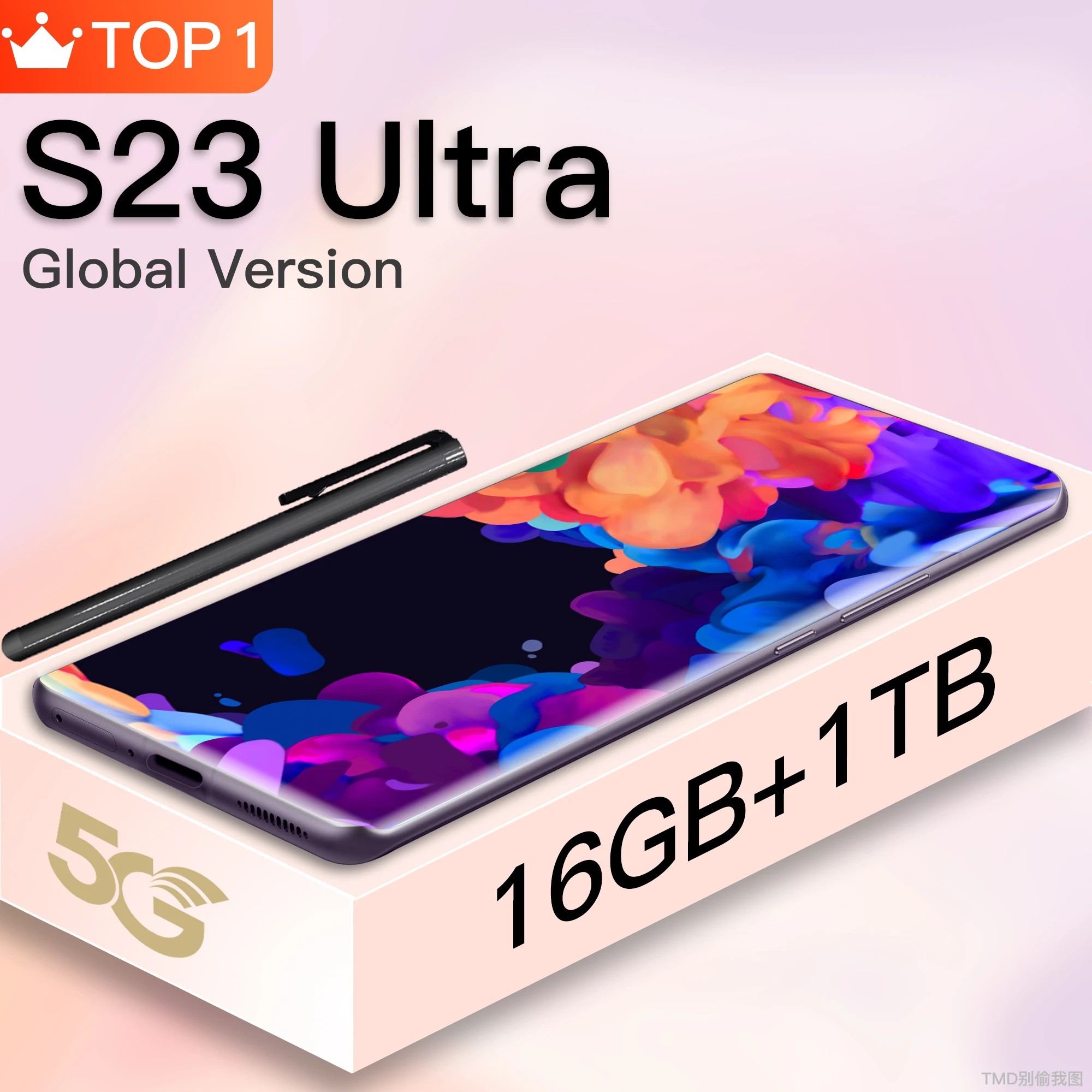

2023 Global Version S23 Ultra Cellphones Snapdragon 8 Gen 1 Full Screen Android Smartphones 16GB + 1TB Mobile Phone Deca Core 5G