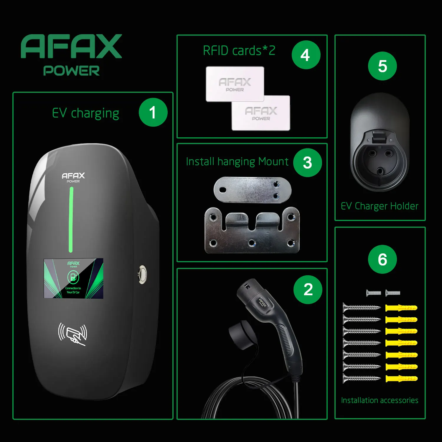 32A 3-фазный OCPP1.6J EVSE CHAdeMO Wallbox 7KW 22KW EV зарядная станция для электромобиля зарядное