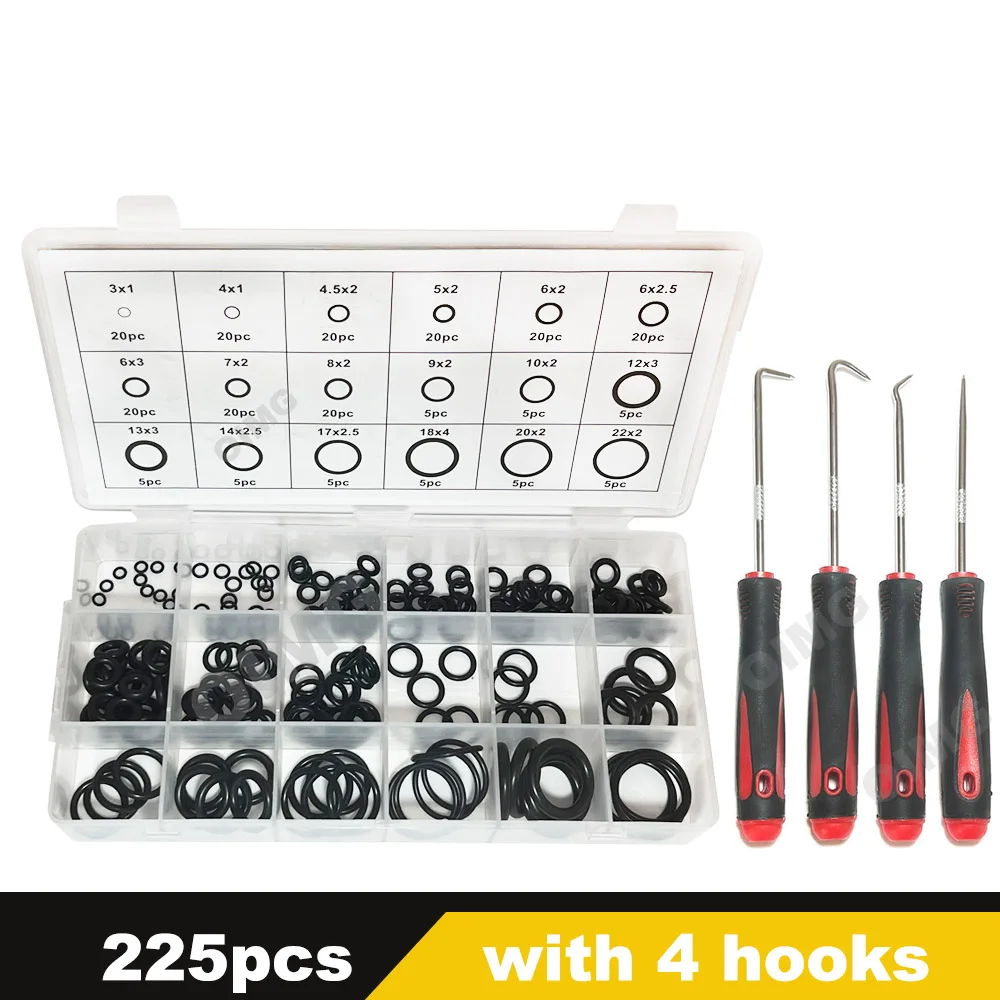 

Нитриловые резиновые уплотнительные кольца, набор прокладок для сантехники, уплотнения, ремонт, воздушные или газовые соединения, устойчивый к маслу и жаропрочности, комплект