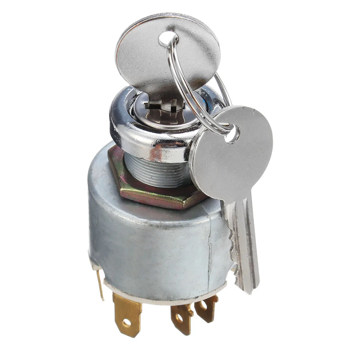 

1pc 12V 4Position Ignition Lock Cylinder Switch With 2Keys Ignition Switch Metal For Lucas SPB501 Car Boat Motorcycle Universal