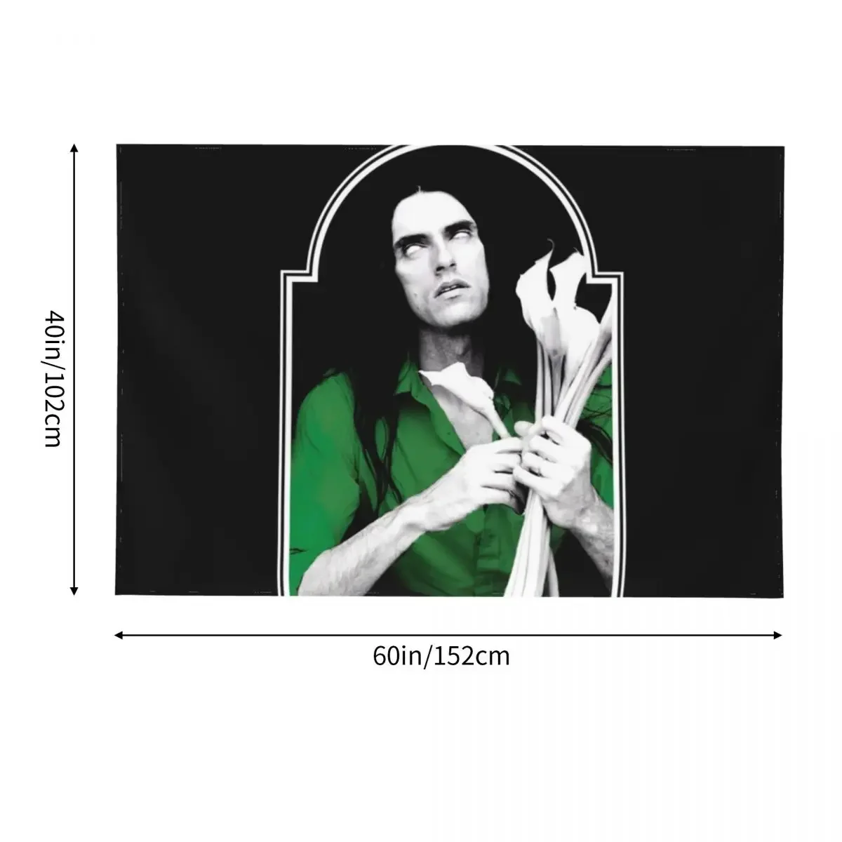 Тип O Negative Band Peter Steele Зеленый гроб Type Гобелен с отрицательной Настенный декор