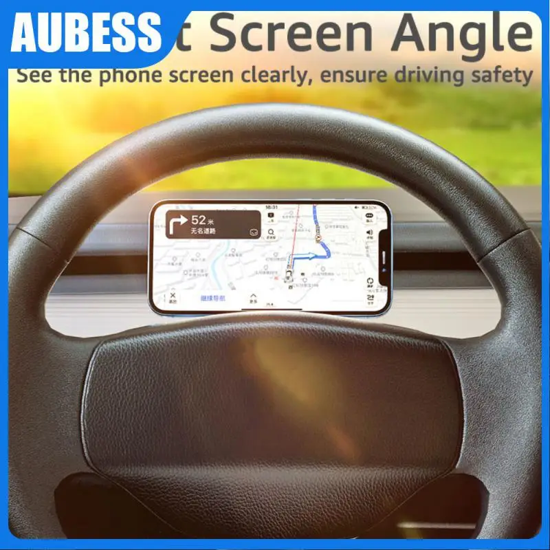 

Metal Cell Phone Stand 360 Degrees Rotating Car Phone Holder Universal Magnetic Cell Gps Support Mini Gps Foldable Phone Bracket