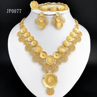 african simple atmospheric opals bride jewelry dubai gold color jewelry sets for nigerian wedding party gift