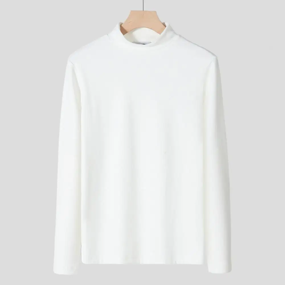 

Мужская зимняя футболка с длинным рукавом и двойным воротником