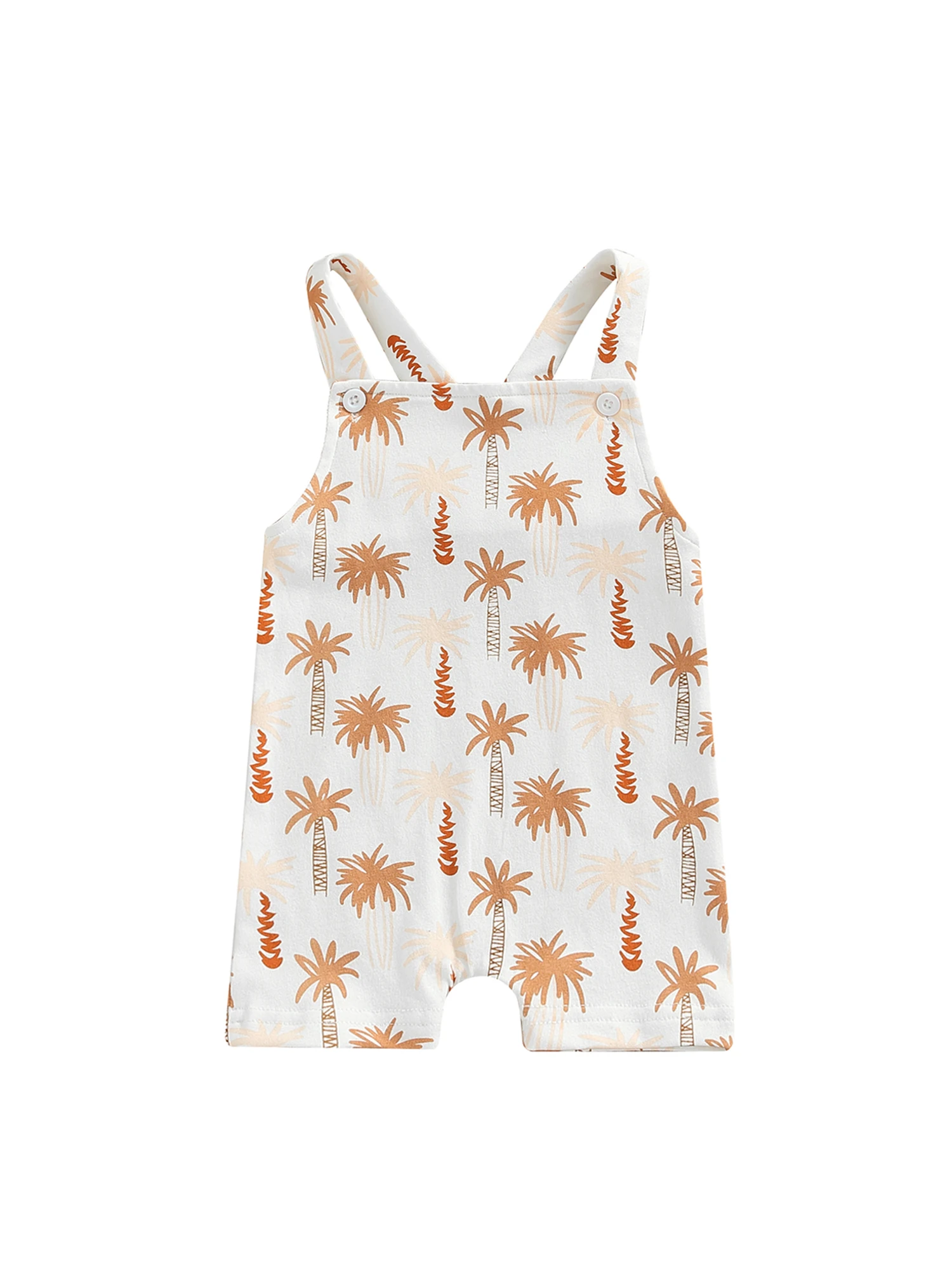 

Комбинезон для новорожденных, без рукавов, с принтом кокосового дерева