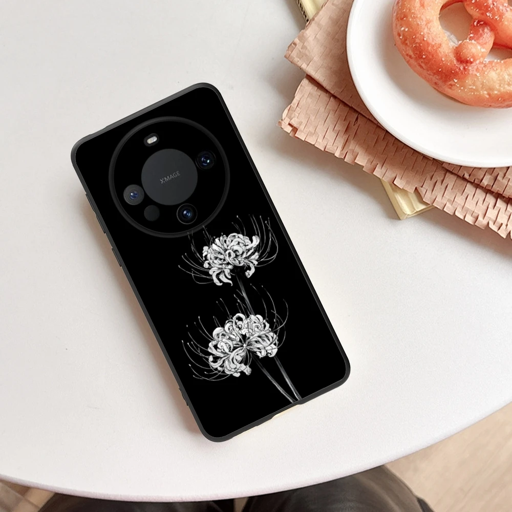 Крутой Чехол для мобильного телефона с красным пауком и лилией Huawei Mate 60 50 40 30 20 10 Pro