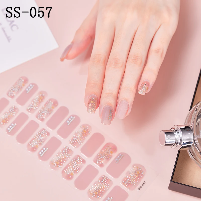 Новые корейские модные градиентные красочные блестящие Цветочные наклейки для