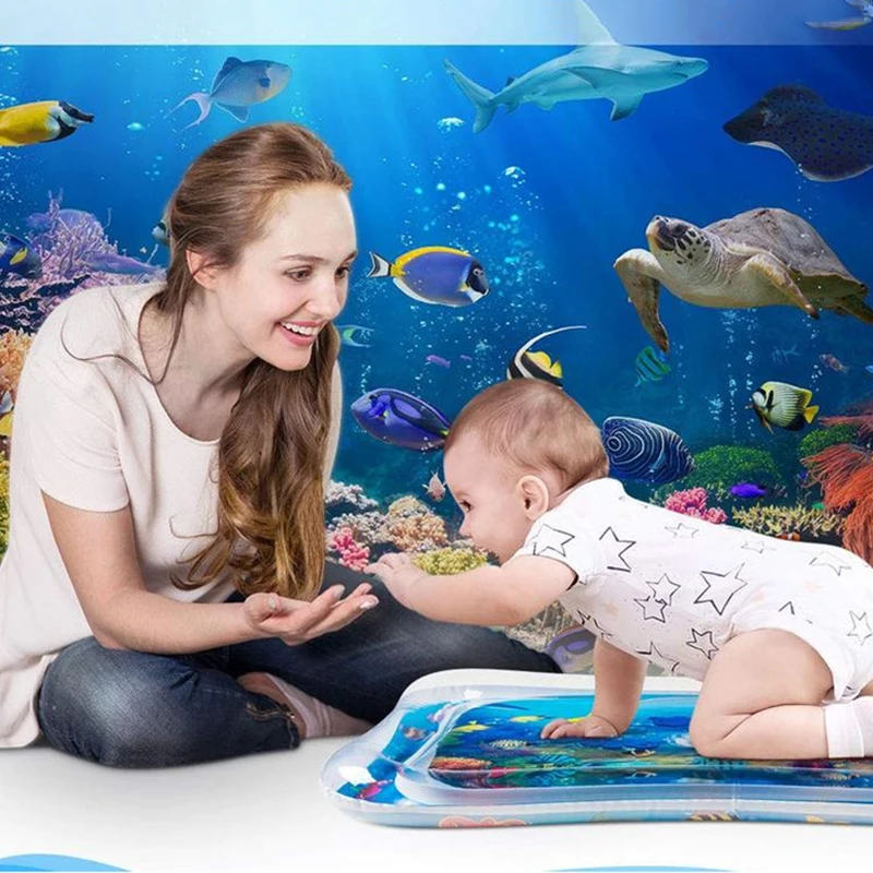 Baby Water Mat Inflatable Cushion Infant Toddler Water Play Mat for Children Early Education Developing Baby Toy Summer Toys