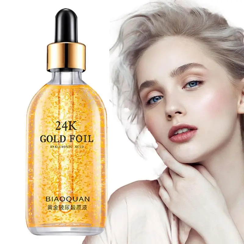 

24K Gold Essence Moisturizer Hyaluronic Acid Nourishing Firming Face Serum Anti-Aging Serums Hydrating Brightening Facial Oil