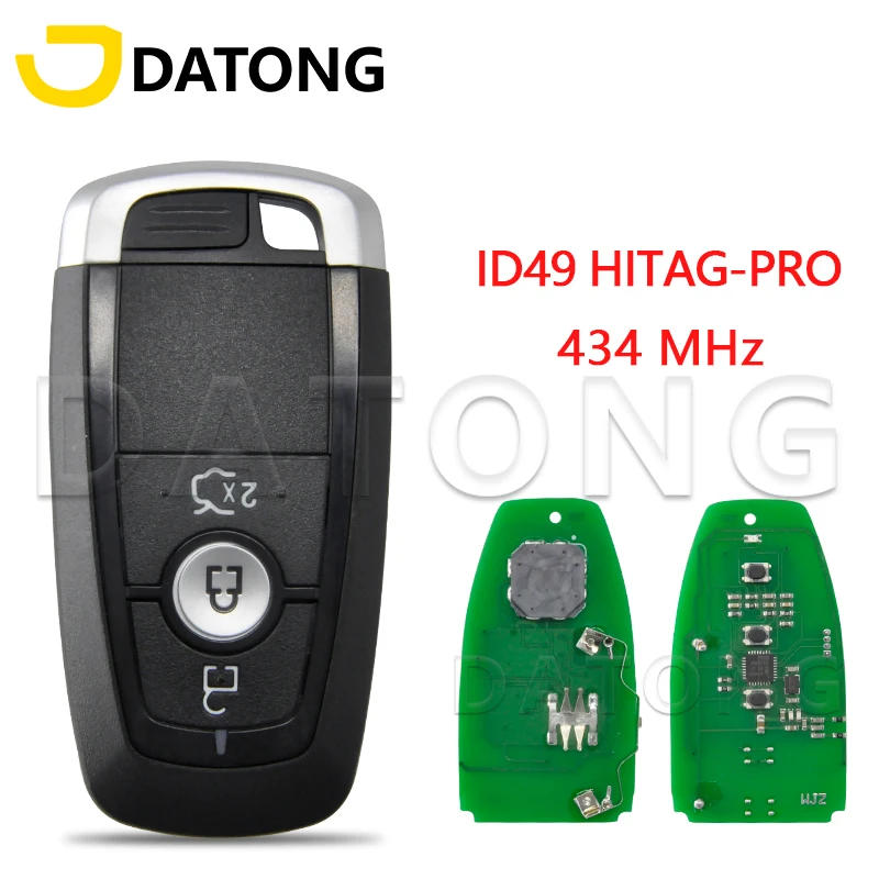 

Datong World Car Remote Control Key Fit For Ford Mondeo Mustang Edge Fusion M3N-A2C93142600 ID49 HITAG-PRO Promixity Smart Card