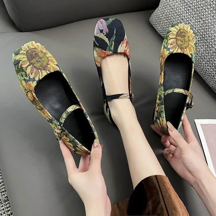 

2022 New Casual Flower Women Shoes Bohemia Handmade Female Sandals Classic Summer Lady Sexy Sandals Fashion Shoes Sandals Women