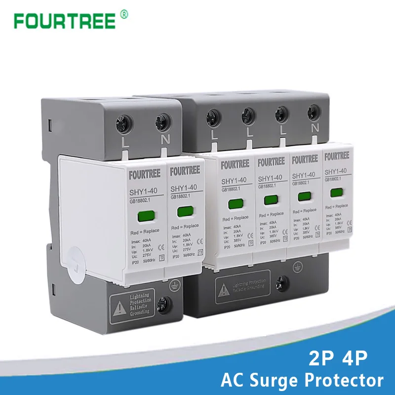 

Защита от перенапряжения Fourtree 2P/4P 10-60kA