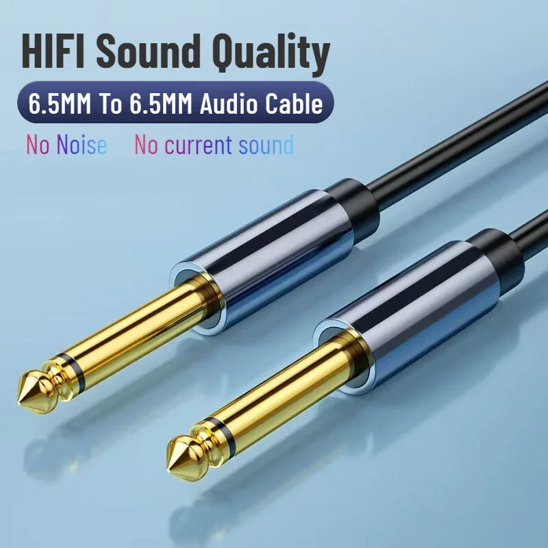 

6.5mm Audio Cable Male To Male Speaker Mixer Power Amplifier 6.35mm Electric Guitar Cables for Microphone Electronic Drum