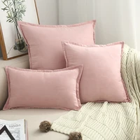 6060cm nordic solid color suede cushion cover 4545cm soft skin friendly pillowcase home sofa chair pillow covers decorative