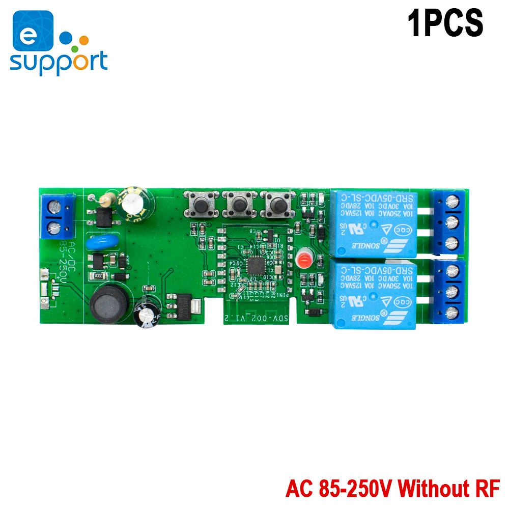 

Alexa Smart Switch Реле домашней автоматизации 1/2/4CH Ewelink Wifi Smart Switch Rele Модуль постоянного тока 12 В 24 В переменного тока от 85 В до 250 В Таймер приемника