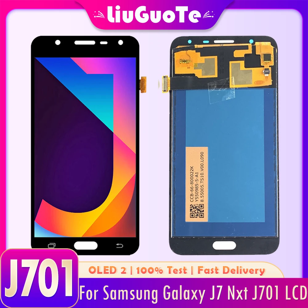 ЖК-дисплей 5 дюйма OLED2 J701 для Samsung Galaxy J7 Neo J701F J701M J701MT с сенсорным экраном и