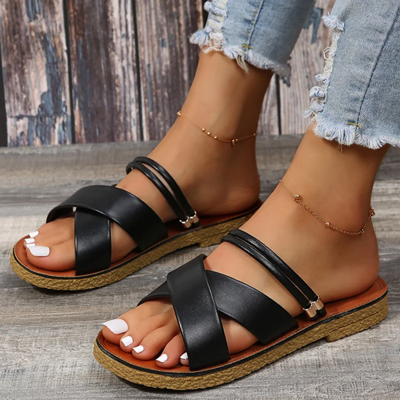 

Летняя женская обувь, сандалии с открытым носком, женская обувь, легкая женская обувь, повседневные уличные сандалии на танкетке, дышащая же...