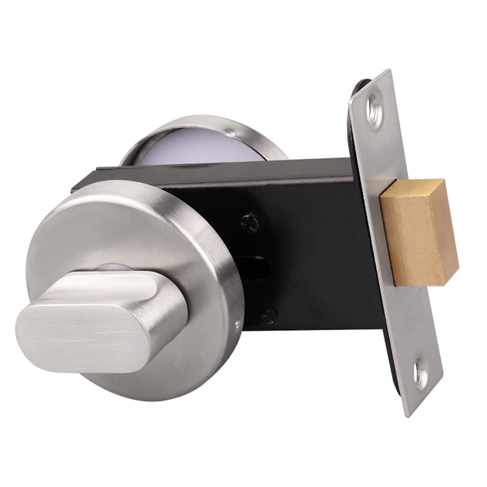

Door Lock Stainless Steel For Public Toilets Bathroom Indicator Bolt Privacy WC Toilet Door Lock Satin