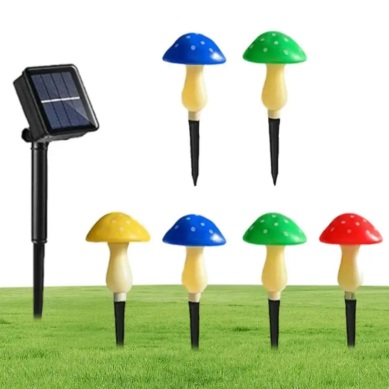 

Solar Mushroom Light Garden Outdoor Decor Waterproof Mushroom Lamp Pathway Landscape Yard Easter Halloween Christmas Sunlight