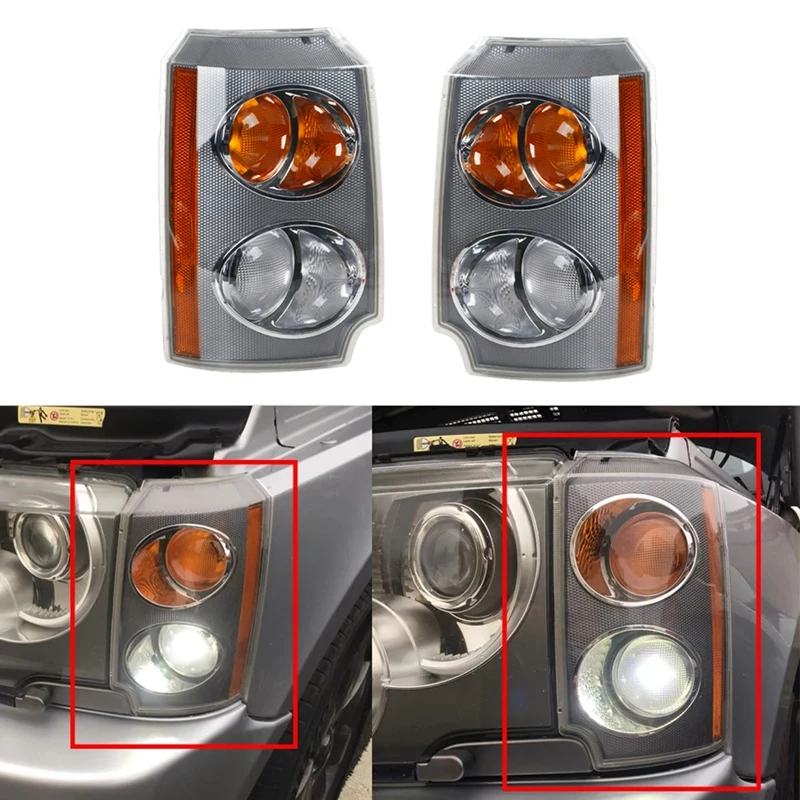 Автомобильный угловой свет боковой поворотный сигнал лампа для Land Rover Range L322 2003-2005