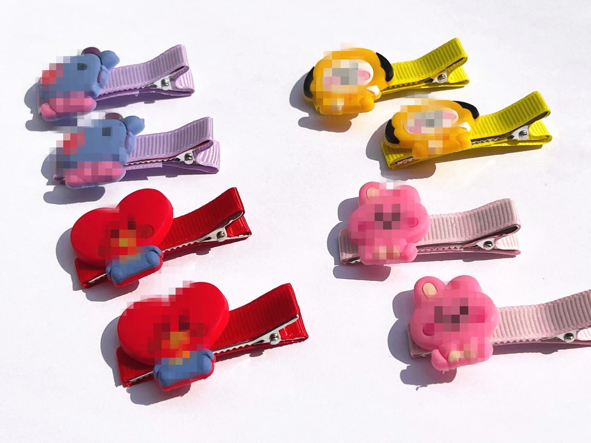 

KPOP Bangtan Boys Cartoon Hairpin Duckbill Hairpin Headdress Bangtan Clip Cartoon Cute Hair Accessories Gift SUGA Fan Collection