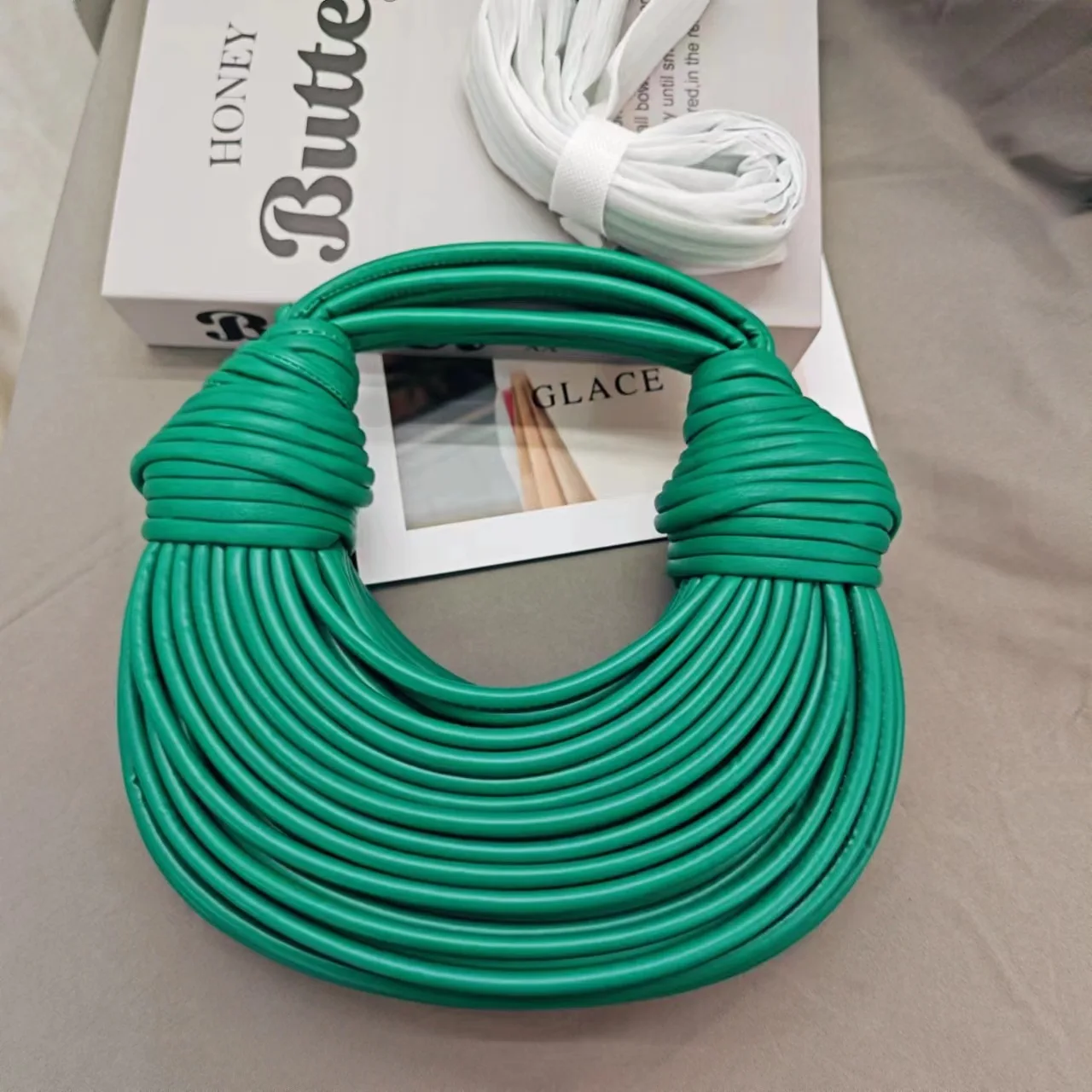 Женская тканая сумка ручной работы с узлом европейско-американские дизайнерские