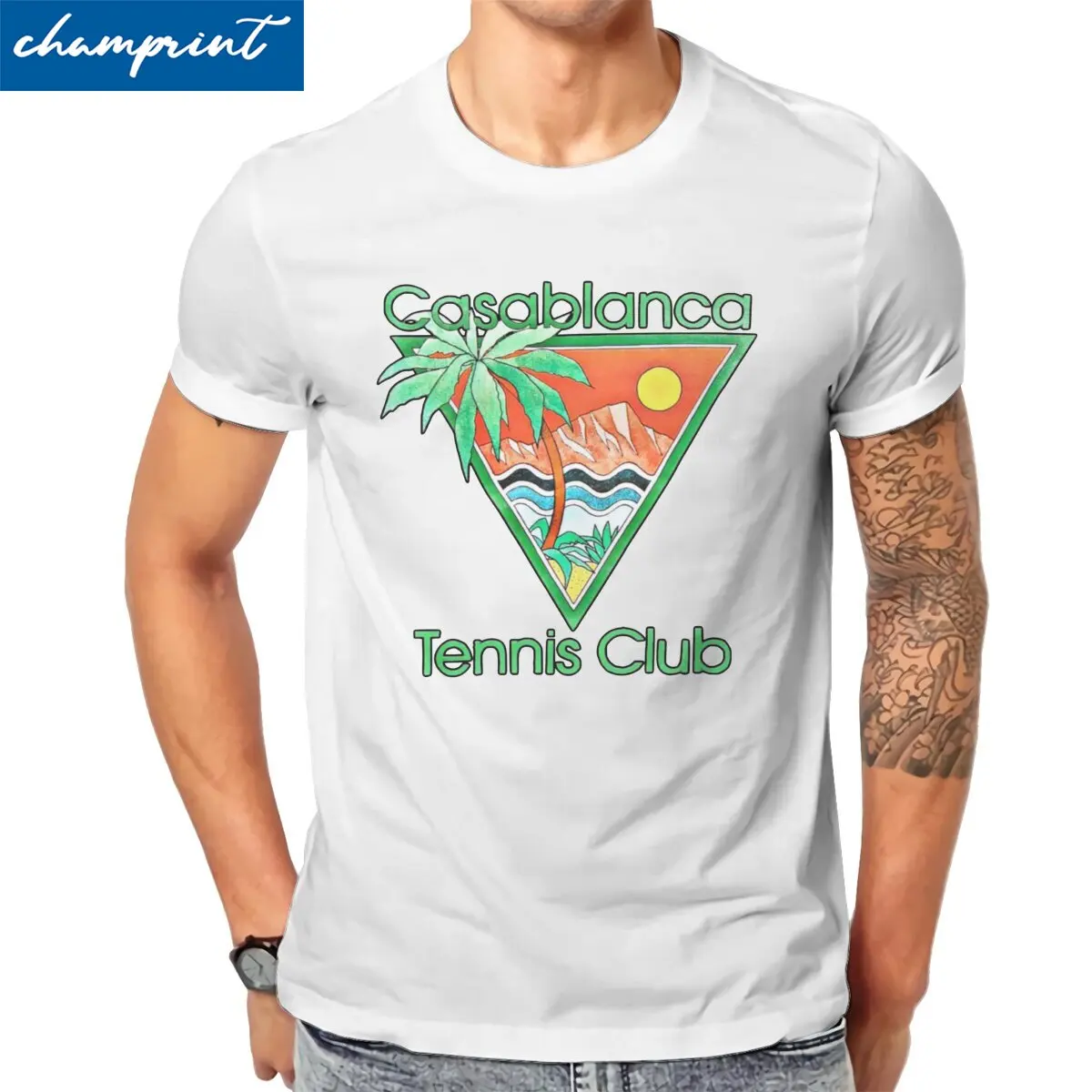 Футболка мужская с коротким рукавом и круглым вырезом, х/б, 6XL