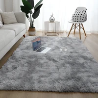 grey carpet tie dyeing plush soft carpets for living room bedroom anti slip floor mats bedroom long plush carpet 160x230 rugs