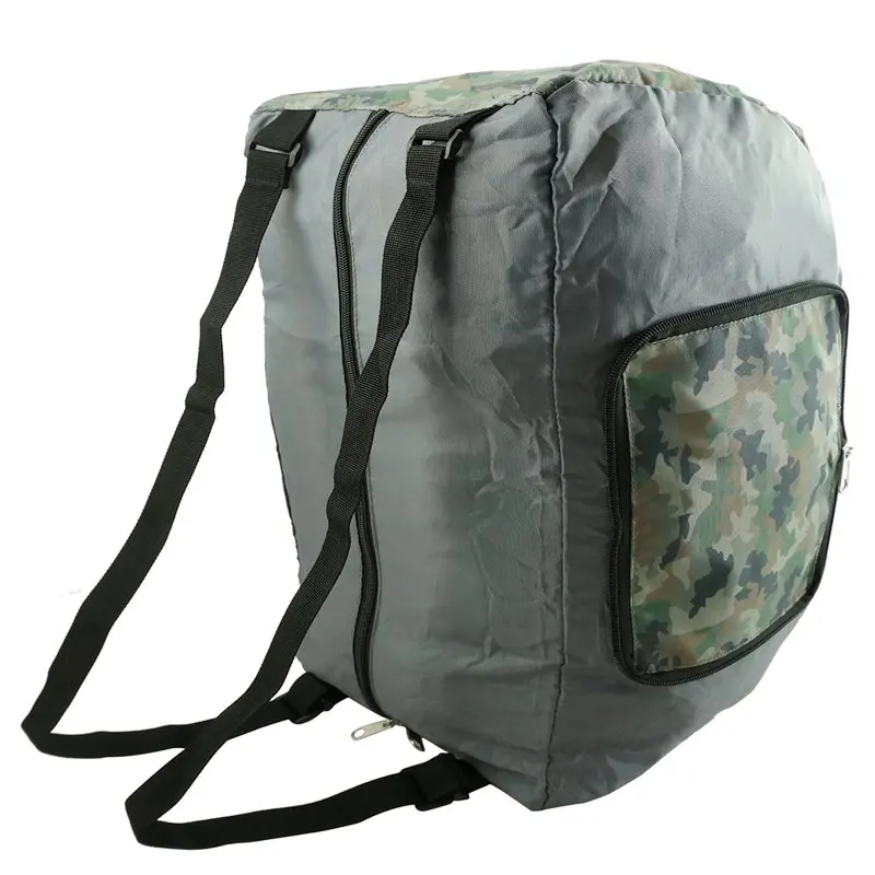 Unisex Foldable Lightweight Polyester Backpack Duffel Bag, Pink Diamond Pattern