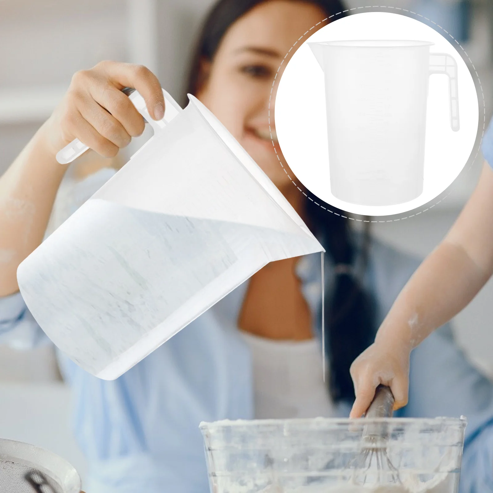 

Measuring Scale Cup Cups Measure Large Pitcher Measurement Mug Flour Marking Baking Cooking Jugs Stackable Kitchen Jug