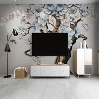 custom 3d mural wallpaper nordic modern relief tree 3d room wall paper landscape sofa tv background home decor wall covering