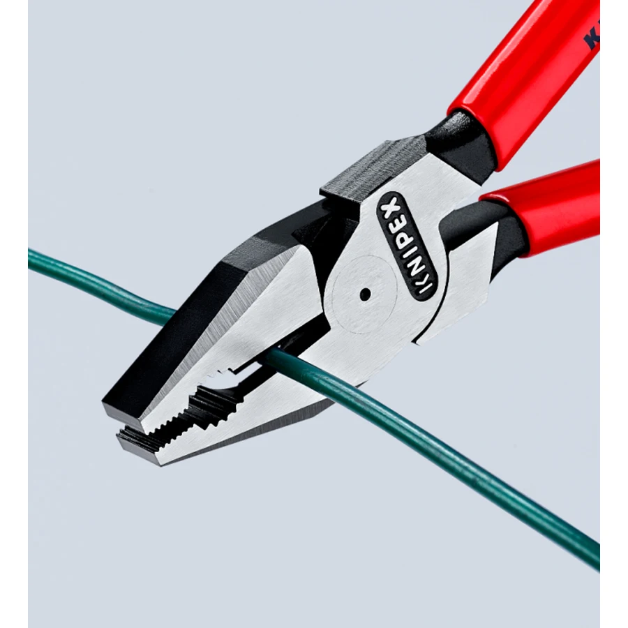 Экономящие силы плоскогубцы KNIPEX с высоким рычагом комбинированные полированная