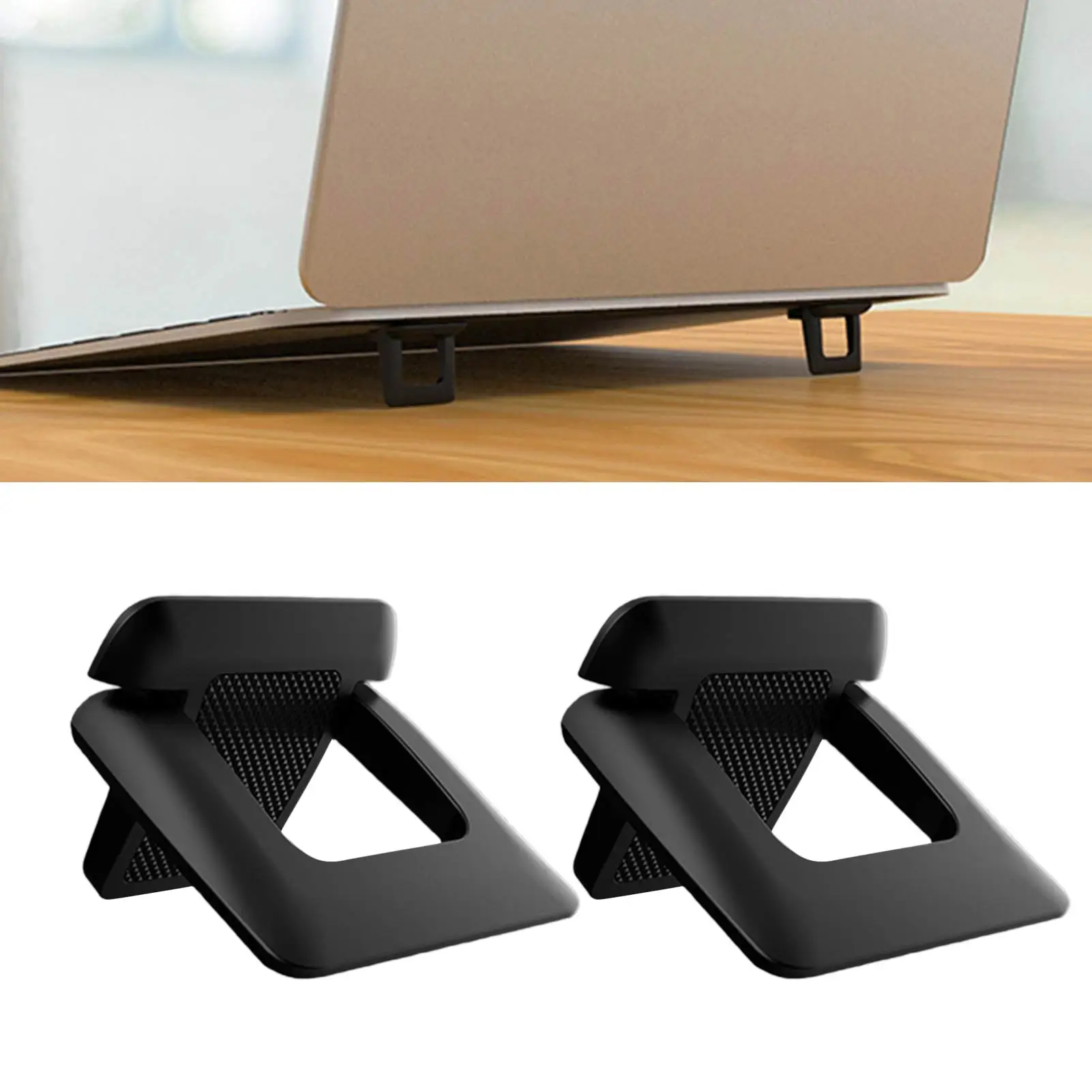 

2PC Mini Portable Invisible Laptop Holder Adjustable Cooling Stand Foldable Anti Slip Multifunctional Holder For Laptop Notebook