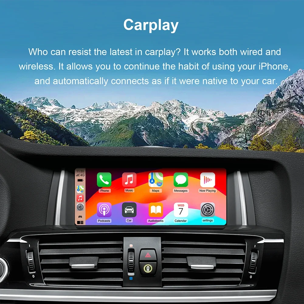 Фото Беспроводной декодер Carplay для BMW NBT ID4/CIC System 1, 2, 3, 4, 5, X1 X3 X4 X5 F20 F21 F23 F30 F31 F34 F35 F10 F11 F48 F25 F26 F15 №4