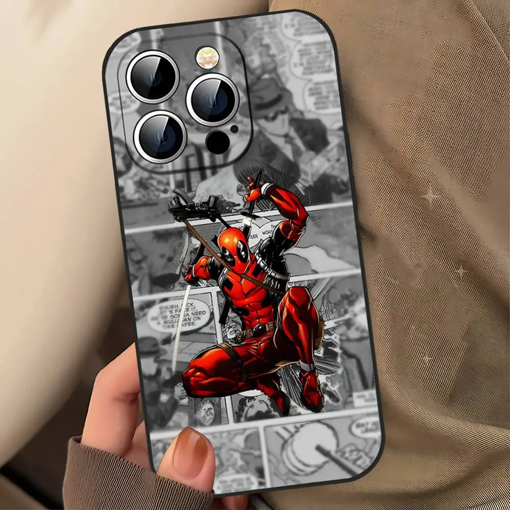 Фото Чехол для телефона Cool-D-deadpoolS, черный, подходит для iPhone 17, 16, 15, 11, 13, 14 Pro Max, Plus, X, Xr, Xs Max, 13 Mini №4