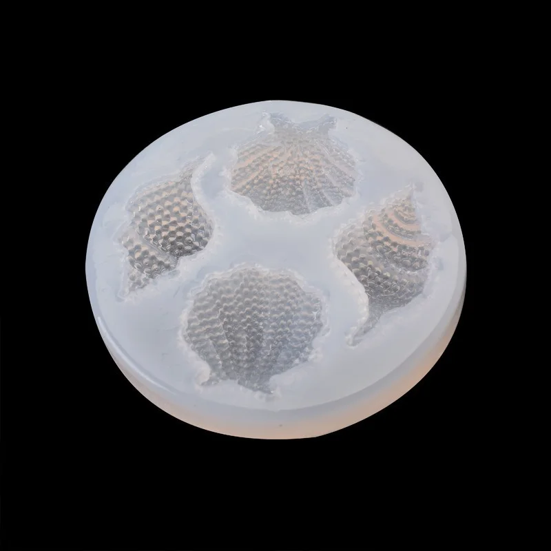 

1PC Multi-faceted Shell Conch Mirror Epoxy Silicone Abrasive Simulation Shell Crafts Decoration Mold Chocolate Cake Baking Tool