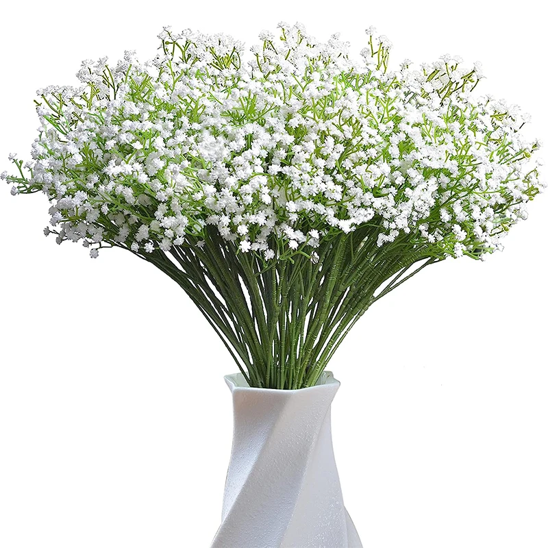 

Babys Breath Artificial Flowers Fake Flowers Gypsophila Bouquet Fall Flowers for Wedding DIY Party Home Decor 24pcs