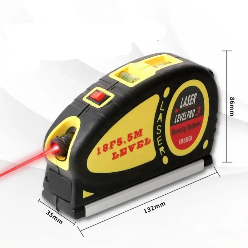 Пластмассовая лазерная рулетка маленькая высота искусственная