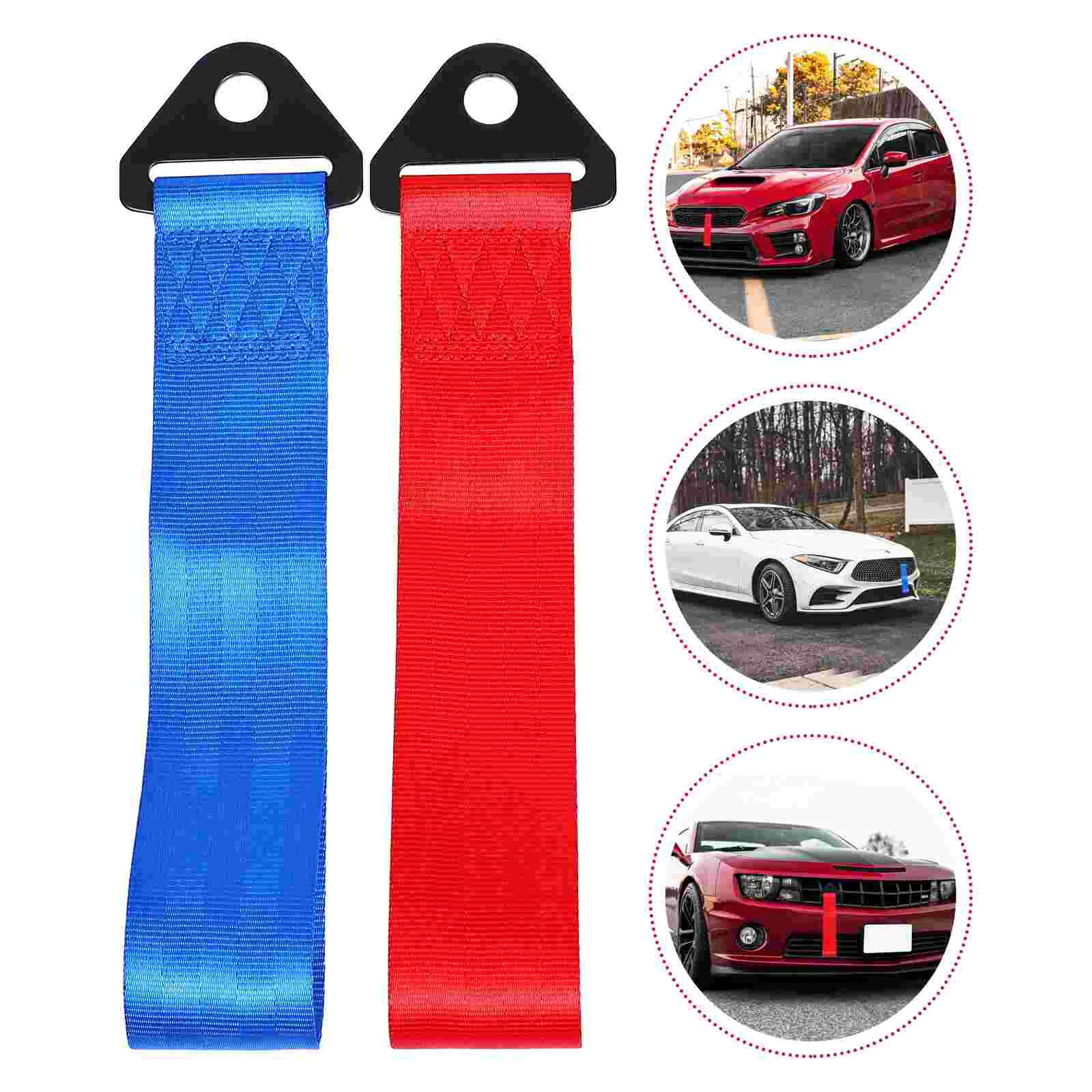

2pcs Creative Car Bumper Ropes Simple Front Bumper Strips Bumper Decors
