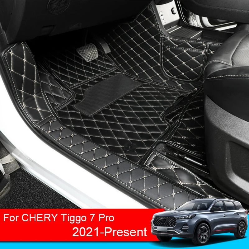 

Car 3D Full Surround PU Leather Foot Mat For Chery Tiggo 7 Pro 2021-Present Floor Carpet Protector Waterproof Pad Auto Accessory
