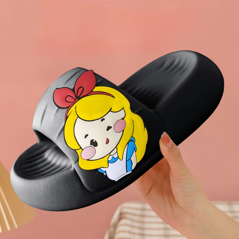 Women's Sandals Platform Non-slip Bathroom Shoes Fashion Outdoor Female Slippers Summer Sticker Thick Sole Soft Men Beach Shoes