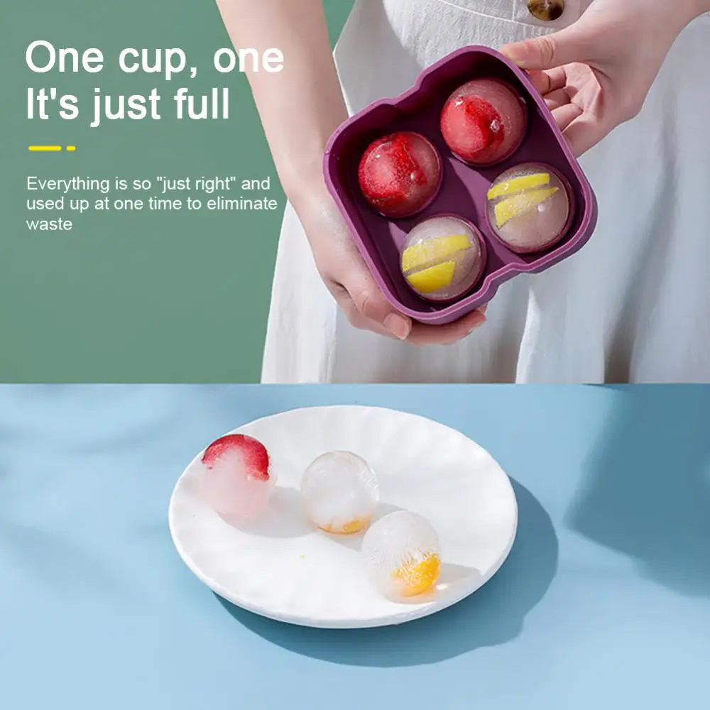 

2023 Frozen Ice Lattice Large Spherical Ice Mold Whisky Silicone Silicone Mold Ice Cream Maker Tool Household Round