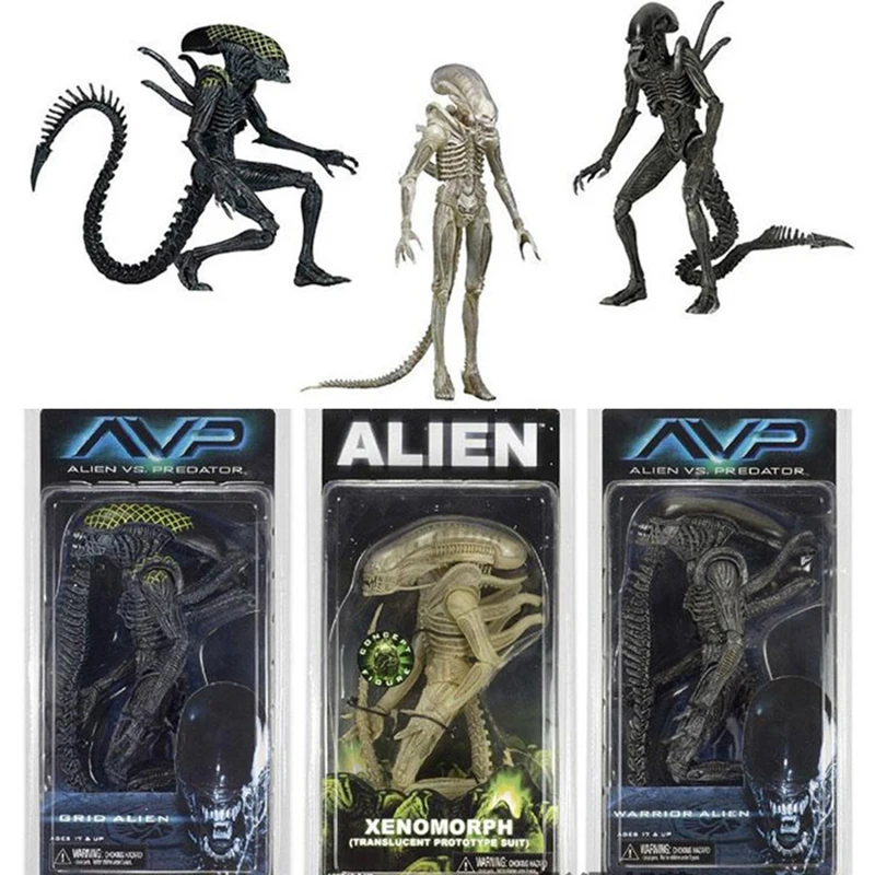 

Neca Avp Aliens Vs.predator Xenomorph Warrior Grid Alien Pvc Action Figure Model Toys Figurals Doll Collectible Ornaments Gifts