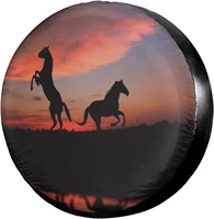 animal horse spare tire cover for rv jeep trailer suv truck many vehicles wheel cover sunscreen waterproof