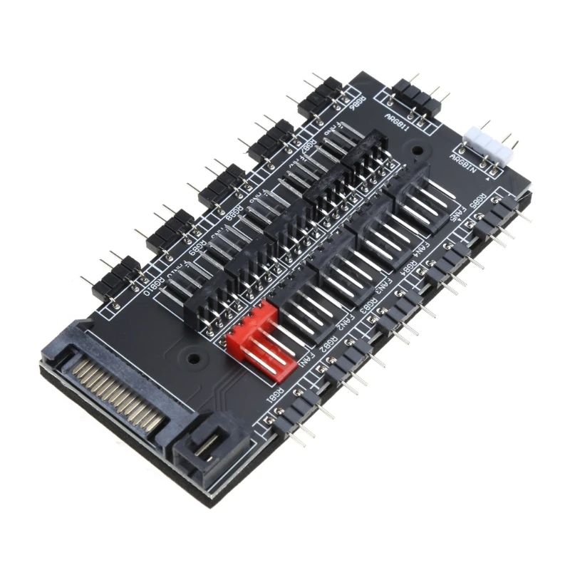 ШИМ-вентилятор + ARGB светодиодный концентратор синхронизации 2 в 1 беспроводной