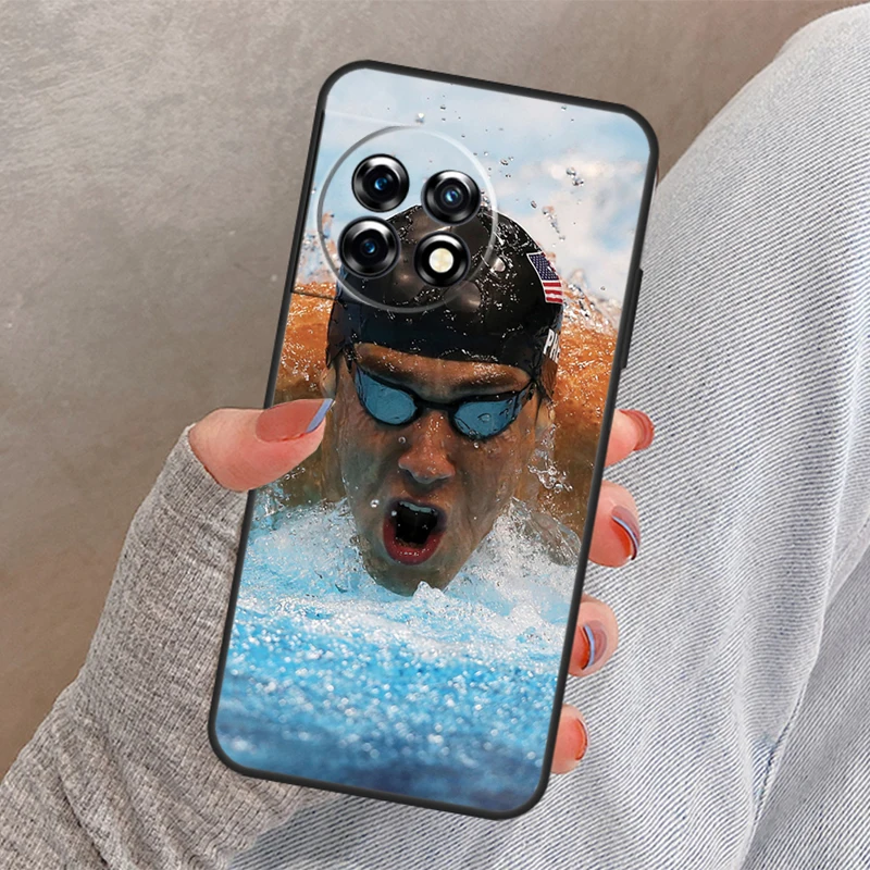 Чехол для плавания Michael Phelps для OnePlus Nord 4 3 CE 2 Lite N20 N10 N30 OnePlus 8T 10T 13 13R 12 12R 11 10 Pro (art.: 3920cd45e5f6c) - 3920cd45e5f6c